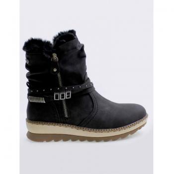 Botín plano Refresh 170416 Negro para mujer