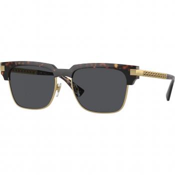 Versace Hombre VE4447 108/87 Gafas de sol Inyectado la Habana Gris Cuadrado Normal