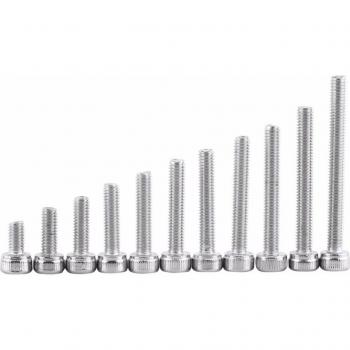 M3 Stainless Steel Cap Head Screws and Nuts Assortment (100pcs)