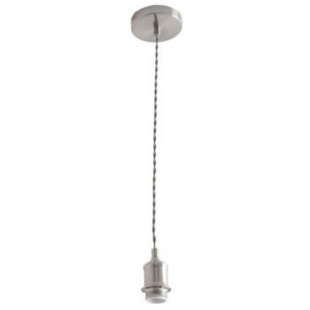 Shaw Single Adjustable Chrome Pendant Ceiling Lamp – Silver Finish