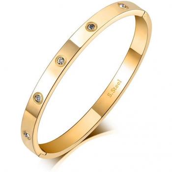 Lokaer Glamouröse 4mm Armreifen für Frauen