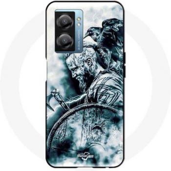 Coque de protection Oppo A77 5G Vikings Ragnar Lothbrok Bouclier Corbeau