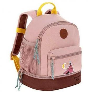 LÄSSIG Sac à dos aventure pour enfants, modèle tipi rose