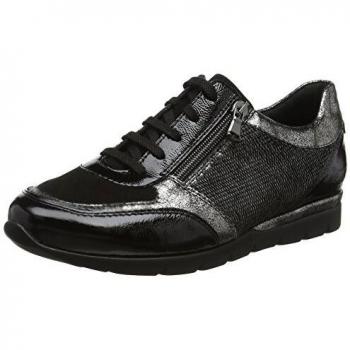 Semler Nelly, Damen Freizeitschuhe, Schwarz (Schwarz-Anthrazit), 44.5EU