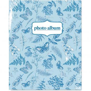 Album de Fotos 13×20 cm Blue Botany, 304 bolsillos, tapa rígida