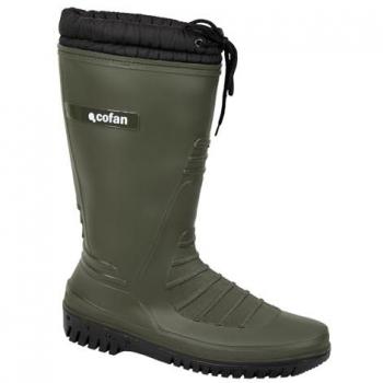 Scarpe d’acqua PVC verde con interno pile, 39