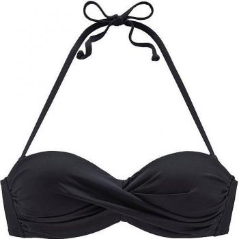 Lascana Bikini-Oberteil Damen Schwarz Gr. 40 Cup D