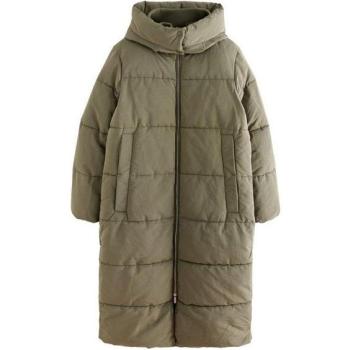 Coupe‑longue imperméable à capuche en vert kaki