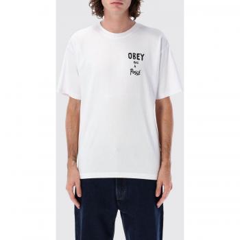T-Shirt Obey con stampa bianca Taglia XL