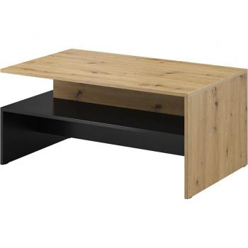 Mesa Moderna Estratificada Negro Marrón