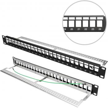 Extralink Patch Panel 24 Puertos STP Tipo-D 19
