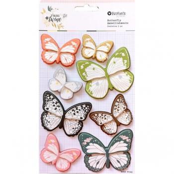 CRZCrafter Self-Adhesive Butterfly Stickers for Cardmaking