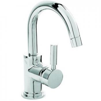 Hudson Reed Tec Modern Side Action Basin Mixer Tap and Pop-Up Waste, 215mm x 55mm, Chrome