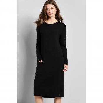 Modisches Strickkleid Kaschmir-Mix in Schwarz