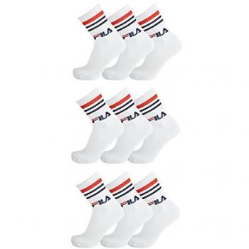 Calcetines Largos Fila Lifestyle Blancos (3 Unidades)