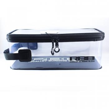 Étui compartimenté transparent Taille L 35 x 17 x 12 cm Noir