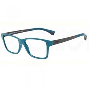 Armani 3018/5124 – Männermodell, Matte Metall‑Petroleum‑Rahmen