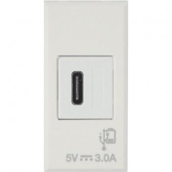 USB Type‑C 3A Caricatore, Bianco – WhiteK S44 (S/N 446082USBC)