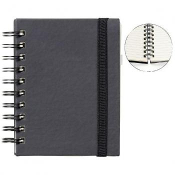 Notitieboek Quantore A6 spiraal zwart 192 blz 80 gr