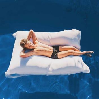 Géant Pouf Flottant Déhoussable pour Piscine