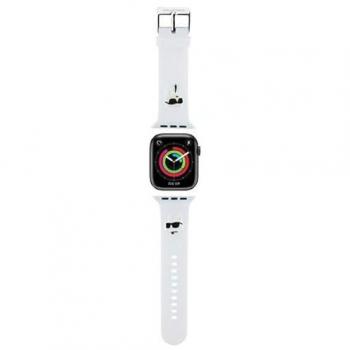 KARL LAGERFELD Uhrenarmband für Apple Watch 38/40/41mm Karl und Choupette H (Stahl, Silikon)