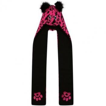 Dare 2B Children's Leopard Print 3 in 1 Hat Scarf