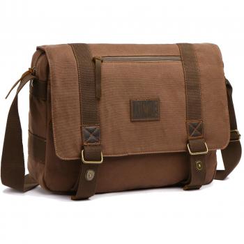 Bolsa de mensajero para portátil LOSMILE 15.6 (Marrón)