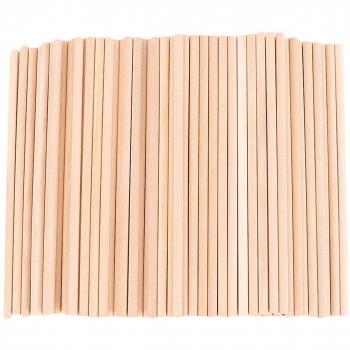 Palos Musicales de Madera 50 Piezas Caqui 15X0.5CM