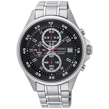 Reloj Seiko SKS627: Cronógrafo Deportivo en Acero Inoxidable con Detalle Plateado