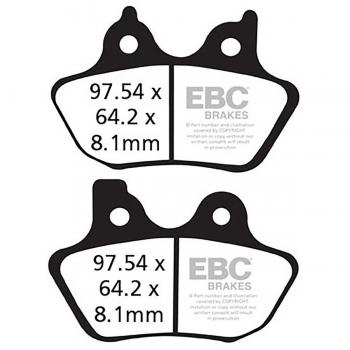 Pastiglie freno semi-sintetiche EBC FA400V