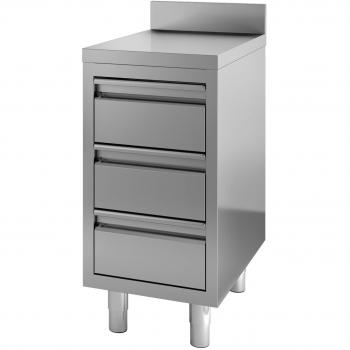Tiroir inox à dosseret Profondeur 700 mm – Combisteel 600x700
