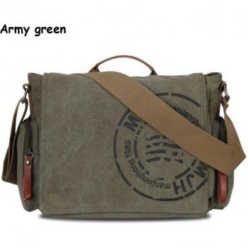 Vintage Men's Travel Messenger Tote