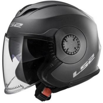 Casco LS2 Verso Titanio para Motocicleta, Hombre, Talla L