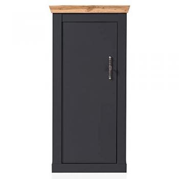 Kommode CESENA-61 im Landhaus Stil anthrazit Wotan Eiche Nb. 72/146/38 cm