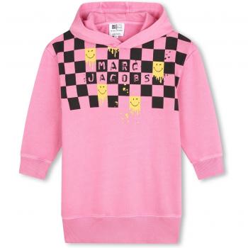 Robe molletonnée rose pour fille 8A Marc Jacobs