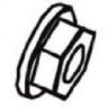 Trend M6 Flanged Hex Nut 44mm for Leg Stand