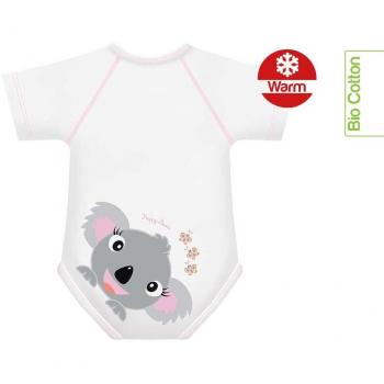 Body Neonato in Cotone Biologico Invernale con Stampa Koala