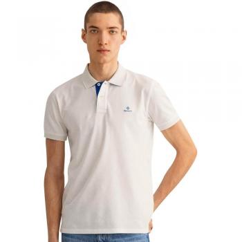 Polo de Pique GANT Cuello en Contraste y Stretch