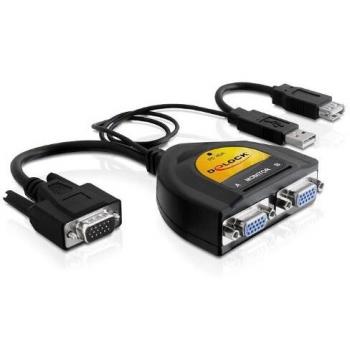Divisor De Vídeo 2Puertos Delock 61968 450 MHz