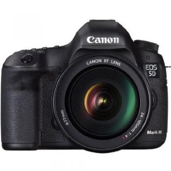 Canon EOS 5D Mark III Full Frame DSLR + Objectif Zoom EF 24-105mm f/4L IS USM Noir