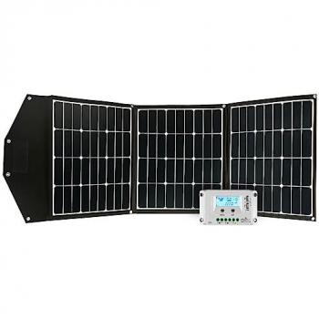 Faltbares Solarmodul Set 135W Monokristallin mit PWM Laderegler und USB Ladefunktion