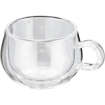 CappuccinoMate 2‑Pack Glass Mugs