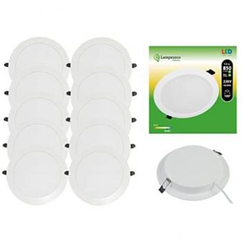 Lot de 20 Spots LED Encastrables Extra-Plats 12W 6000K