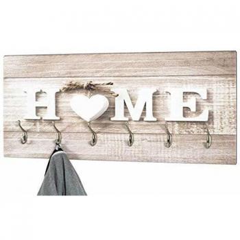 Porte-Manteau Murale PEGANE Inox Nature-Optique 90x8x40 cm