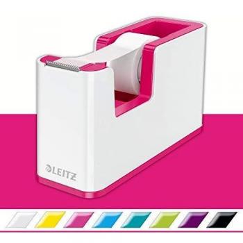 Leitz WOW Tape Dispenser Dual Colour White/Pink 53641023