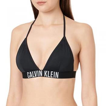 Top de bikini triangle noir Calvin Klein
