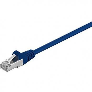 No Name CAT 5e Netzwerkkabel SF/UTP, 2x RJ45 Stecker 0,25m blau