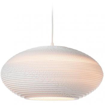 Lampada a sospensione moderna Disc 16 bianca Graypants