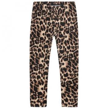 DANAMADE Mädchen Thermoleggings in Leo-Design