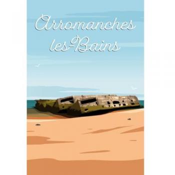Tableau Imprimé Arromanches 45x65 cm – Sculpture murale française